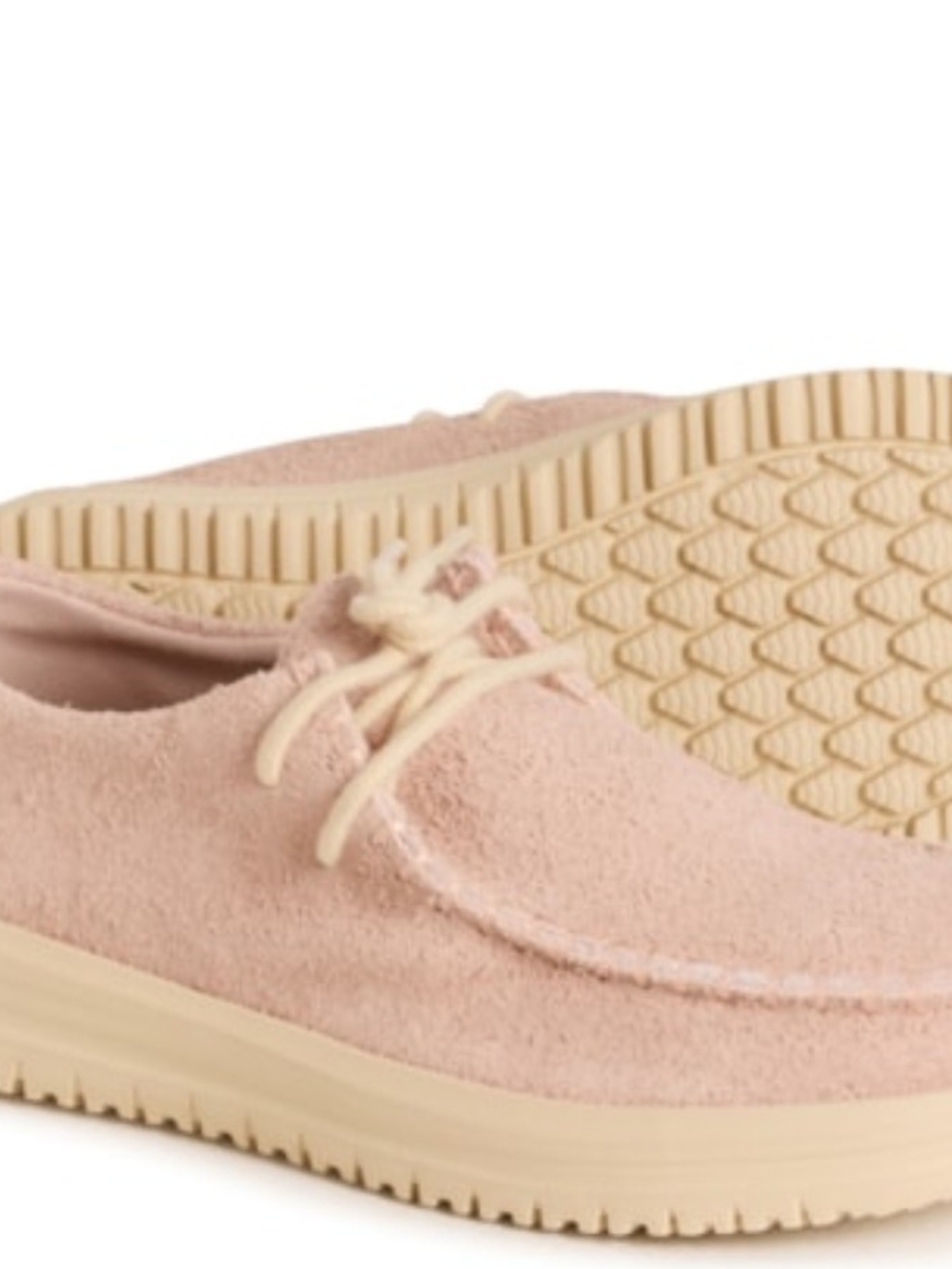 Women’s Pink Suede Casual Lace-Up Shoes - Comfortable Everyday Style